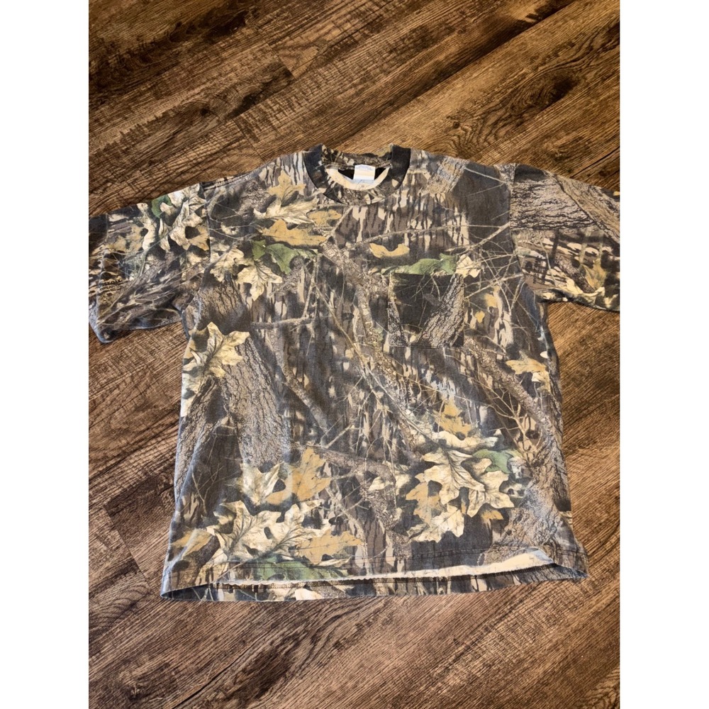 Liberty Mossy Oak Break-Up Camo Pocket T-Shirt Mens XL WST00024 Hunting Tee